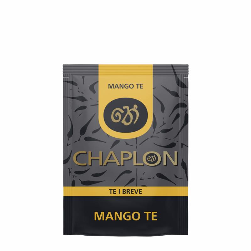 Chaplon grøn/hvid tebreve fersken og mango 100 stk