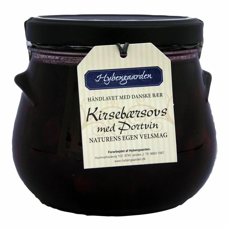 Hybengaarden Kirsebærsovs med portvin 800g