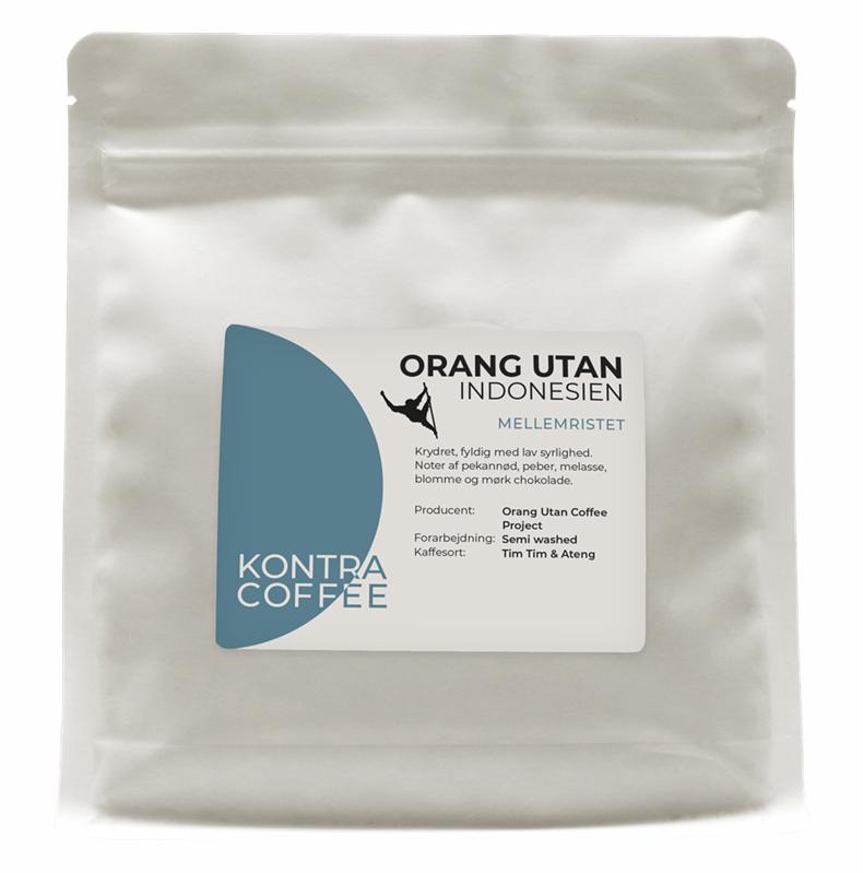 KONTRA Sumatra Orang Utan Kaffe Hele Bønner