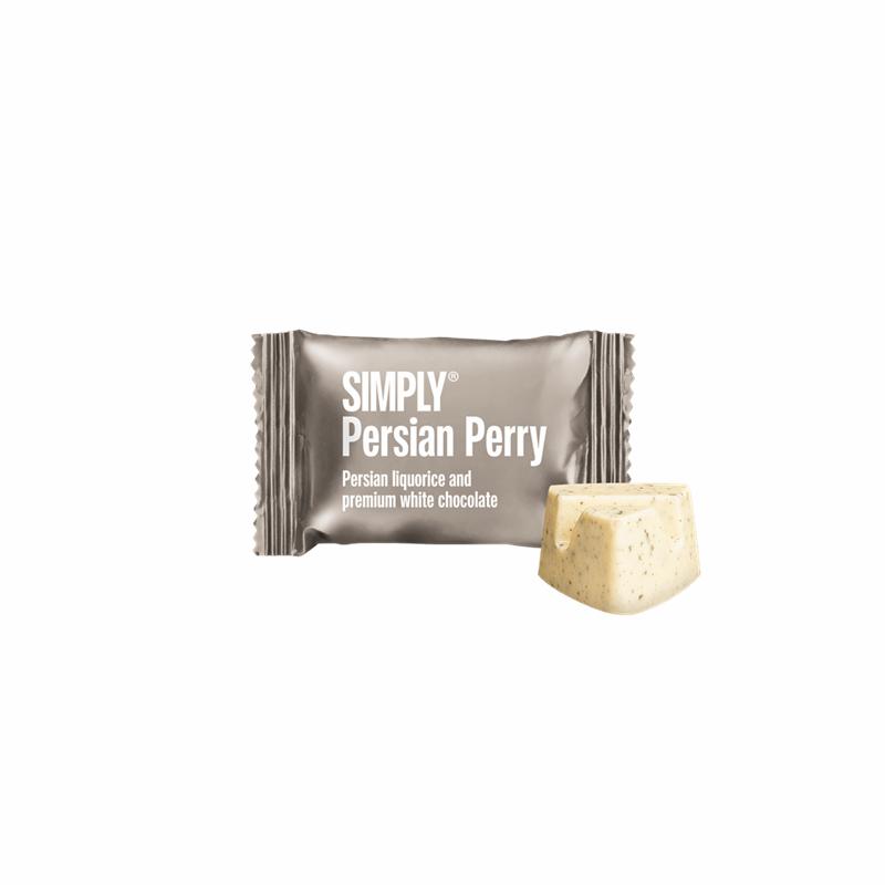 Chokolade Bites m. lakrids, Persian Perry 10g