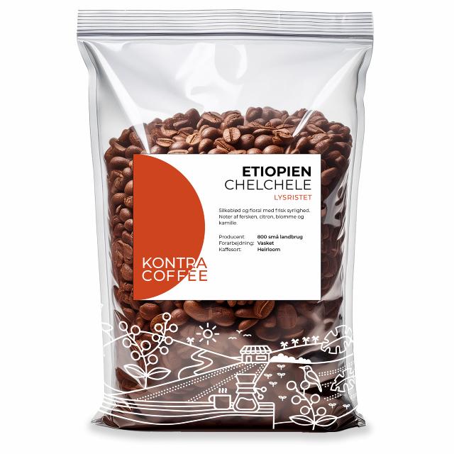 Etiopien kaffe lysristet
