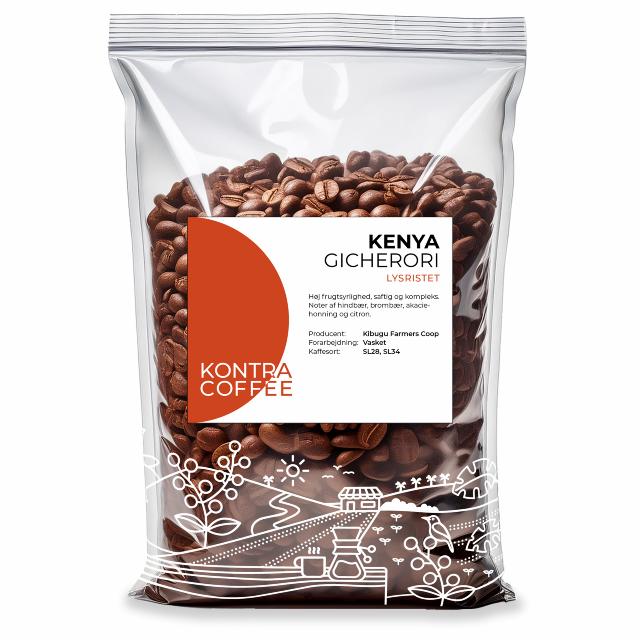 Kenya kaffe lysristet