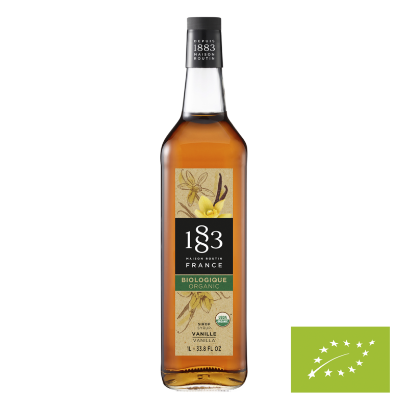 1883 Vanilla Organic Syrup  6x100CL Glass