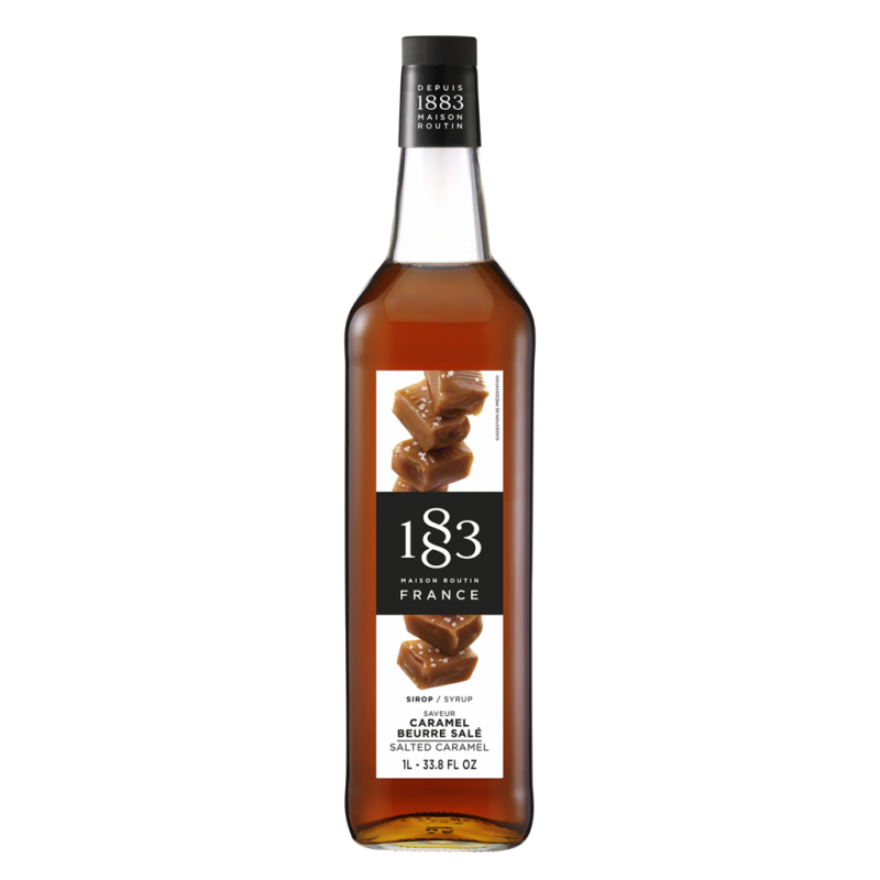 1883 Salted Caramel Syrup 6x100CL Glass