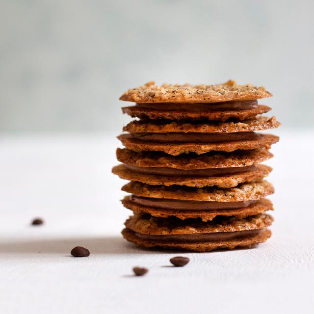 Stablede havregrynscookies med kaffecreme