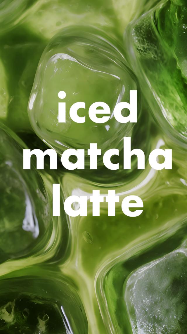 iced matcha latte