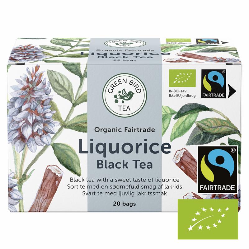 Green Bird Liquorice Black Tea Økologisk Fairtrade 