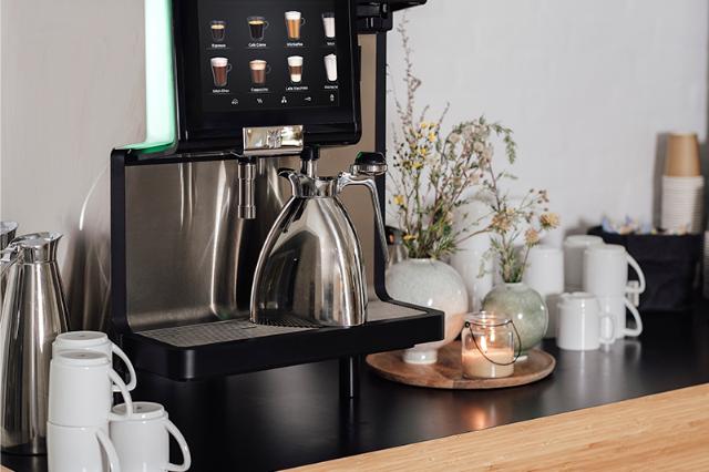 kaffe brygges direkte i kande fra bryganlæg