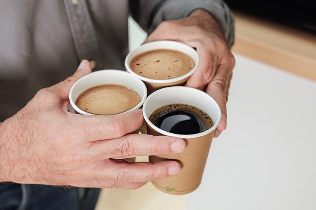 kaffebønner der skal males og brygges på Bravilor Bonamat