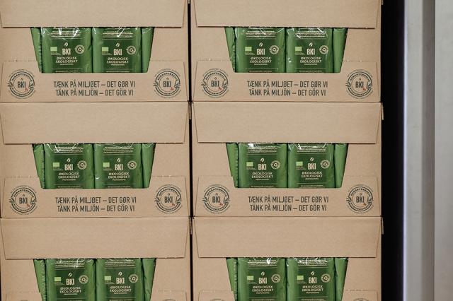 boxes with packed coffee from BKI full-service coffee supplier