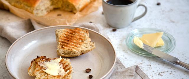 Varme hveder med kaffeprikker