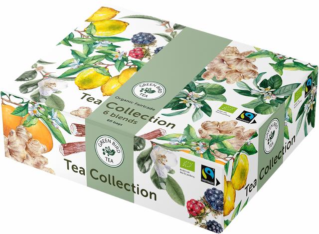 Green bird tea collection box