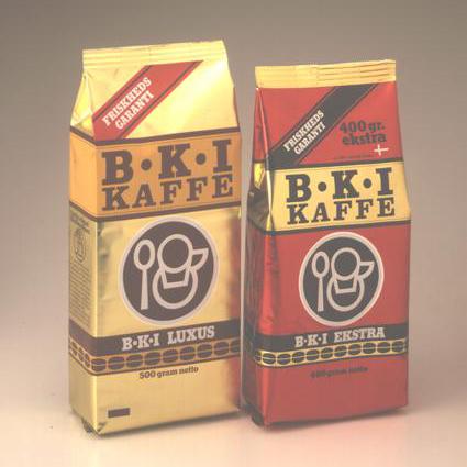 old BKI coffee bags