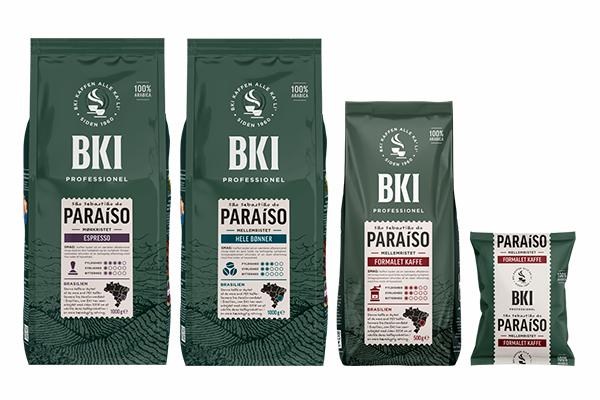 the different variations of BKI Paraiso Coffee