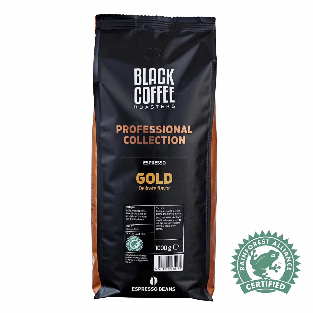 Black Coffee Roasters Gold Rainforest Alliance Hele Bønner