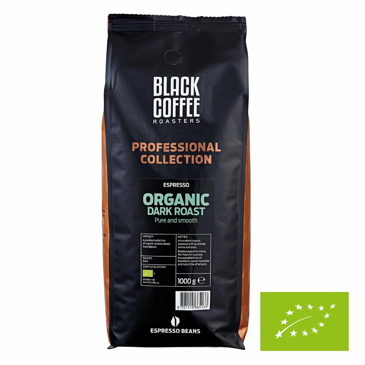 Black Coffee Roasters Organic Dark Espresso Hele Bønner