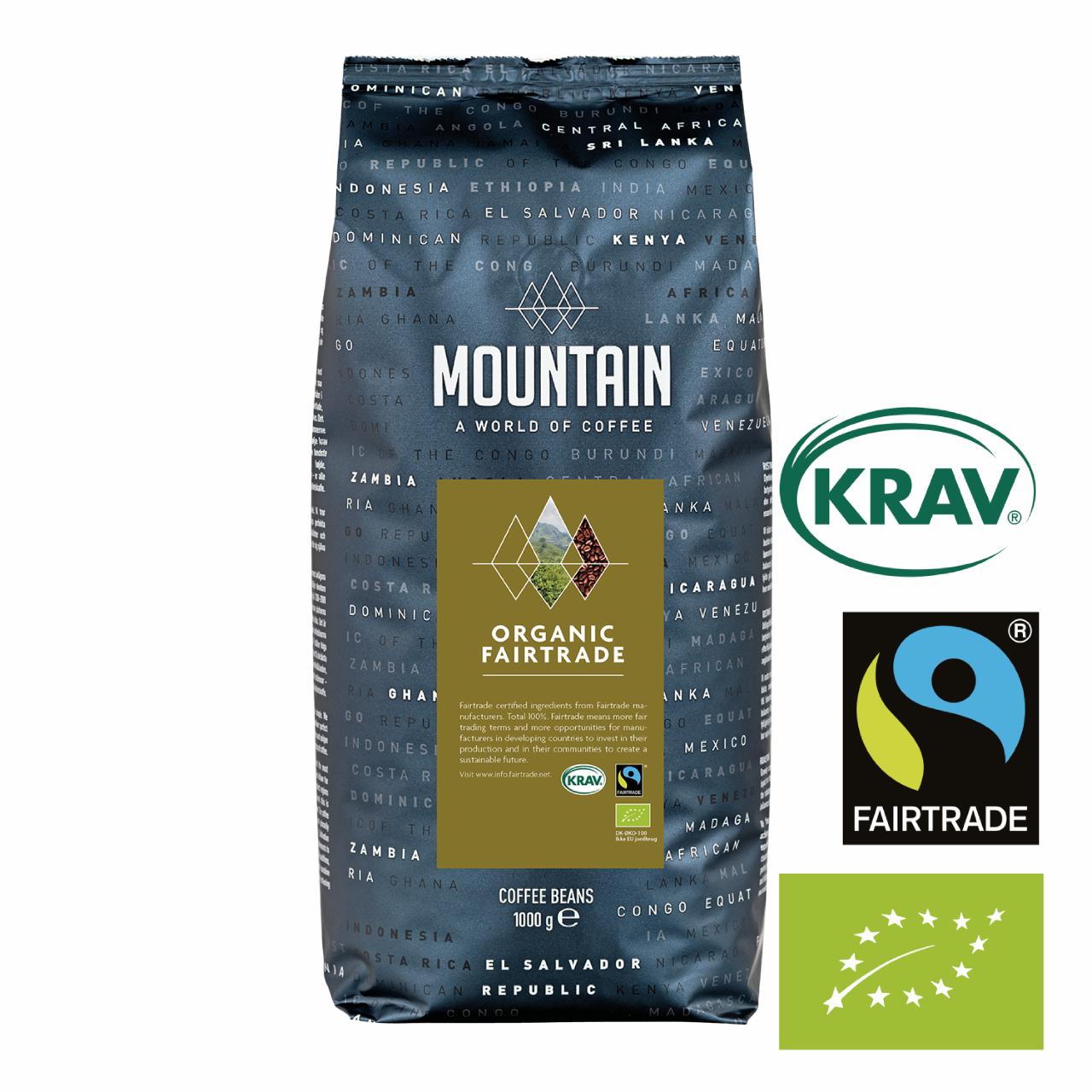 Mountain Økologisk Fairtrade KRAV Hele Bønner