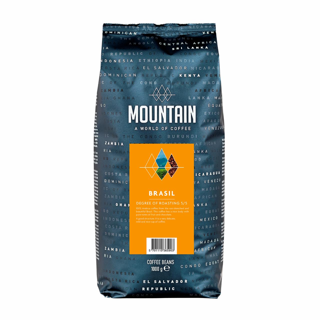 Mountain Brasil Kaffe Hele Bønner