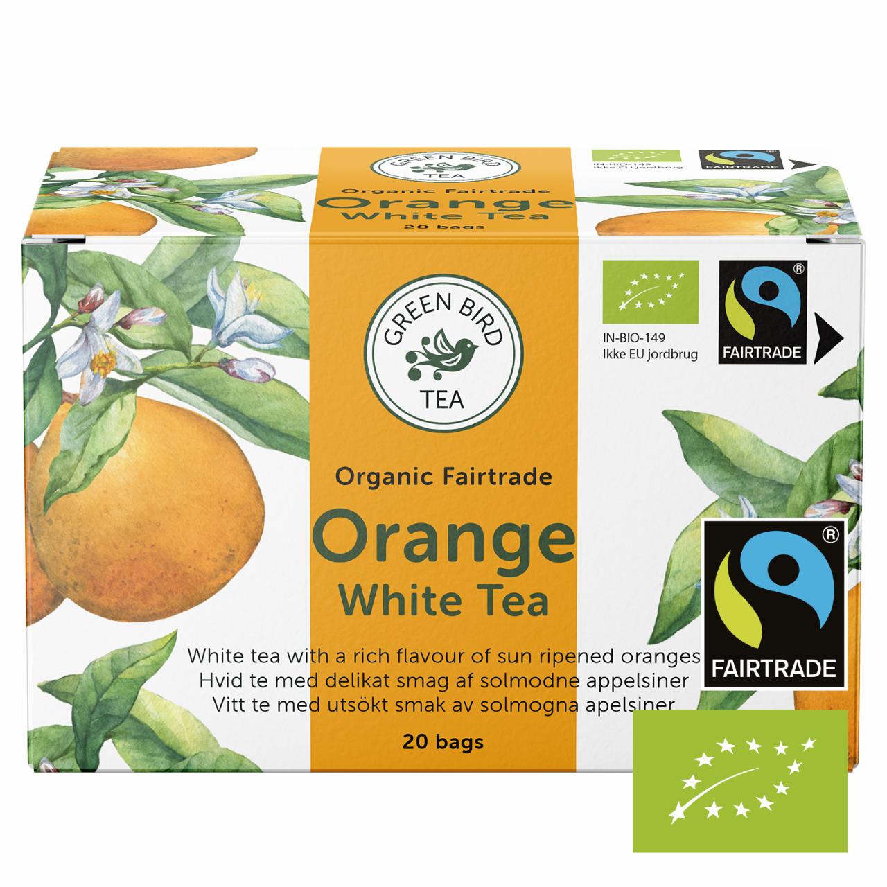 Green Bird Tea Orange White Tea Økologisk Fairtrade