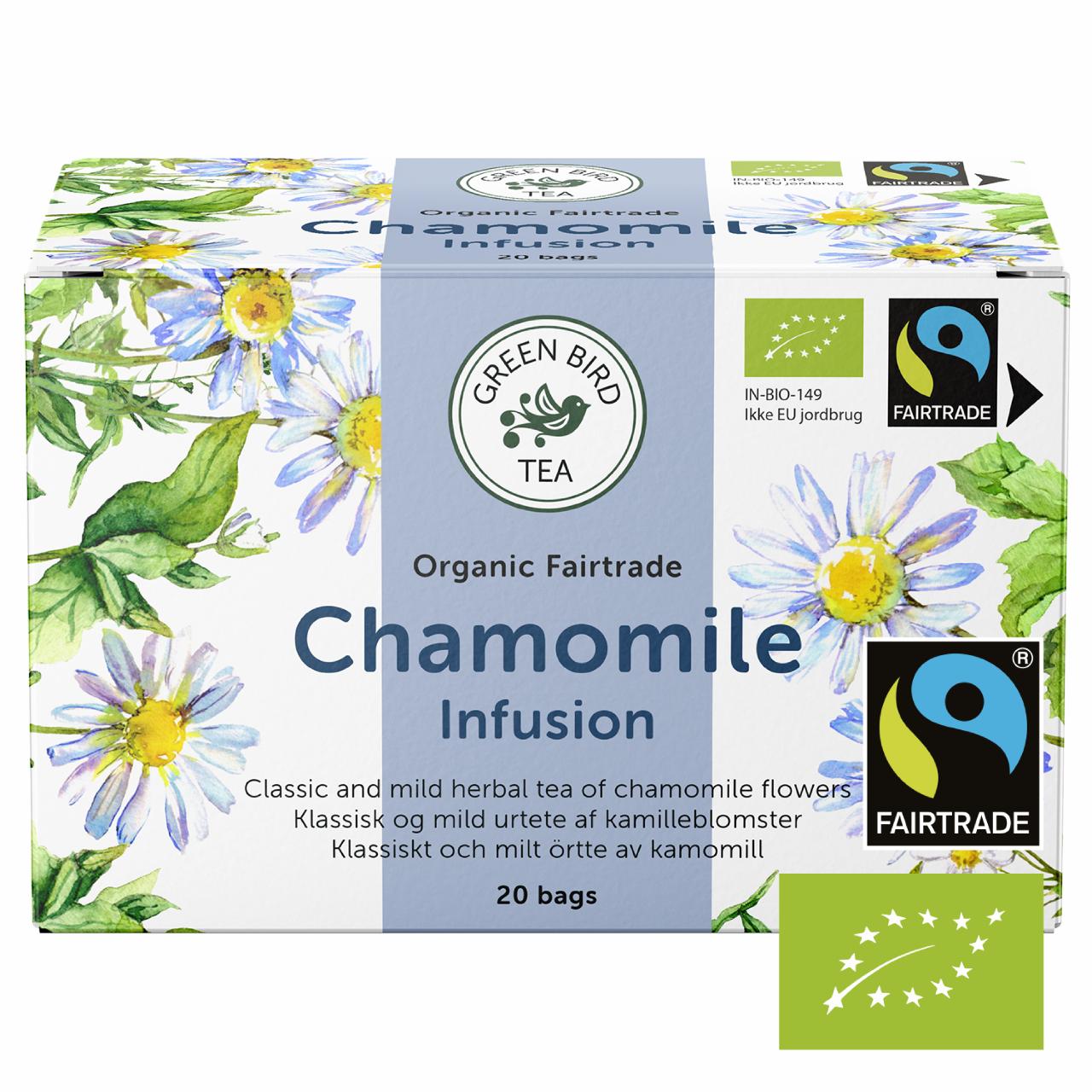 Green Bird Chamomile Tea Økologisk Fairtrade 