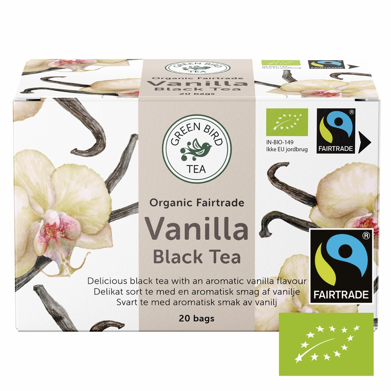 Green Bird Vanilla Black Tea Økologisk Fairtrade 