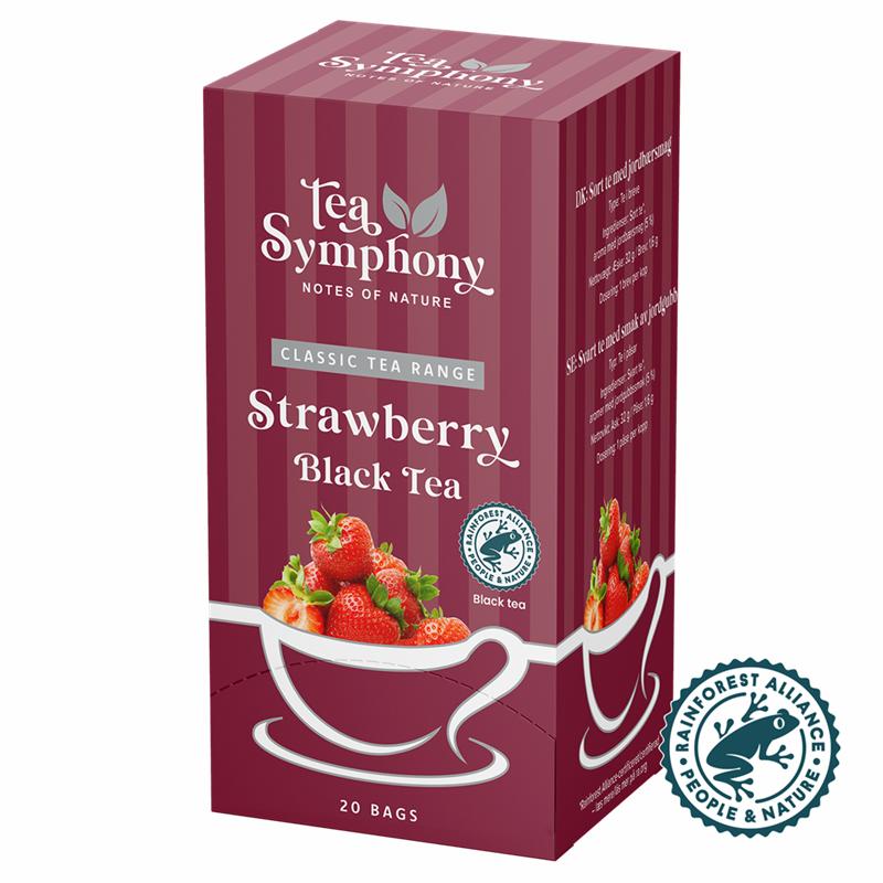 Tea Symphony Strawberry Black Tea Rainforest Alliance